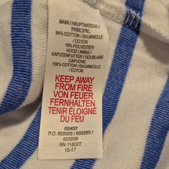 Mini Boden girls size 3-4 years towelling throw on hoodie, rainbow design EUC - Picture 5 of 5